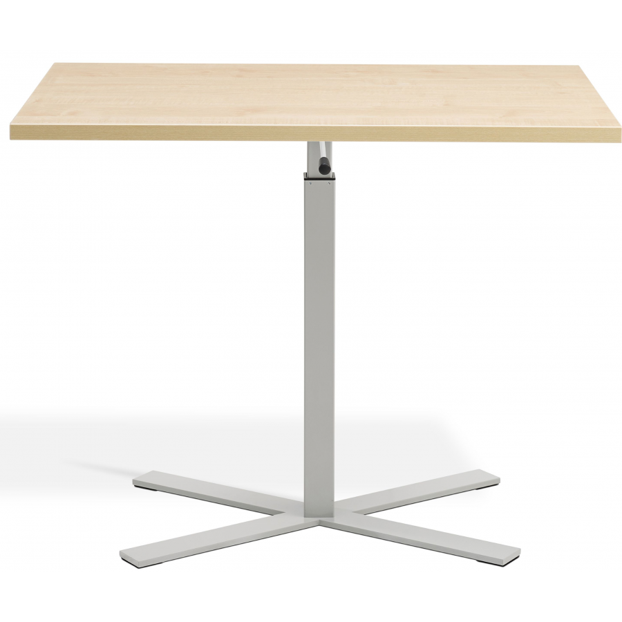 Boost Gas Lift Single Leg Table for Rectangular Tops